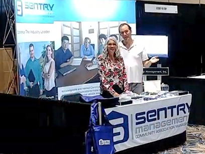 Sentry Sponsors booth at Tampa Bay Condo & Expo